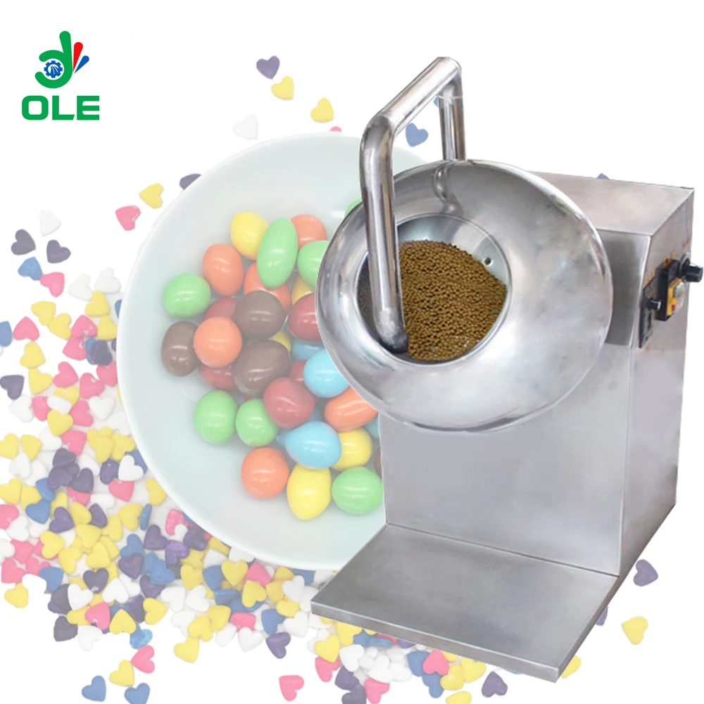 Mała komercyjna maszyna do natryskiwania powłoką cukrową 2-5 kg/h Automatyczna maszyna do powlekania cukrem orzechowym
