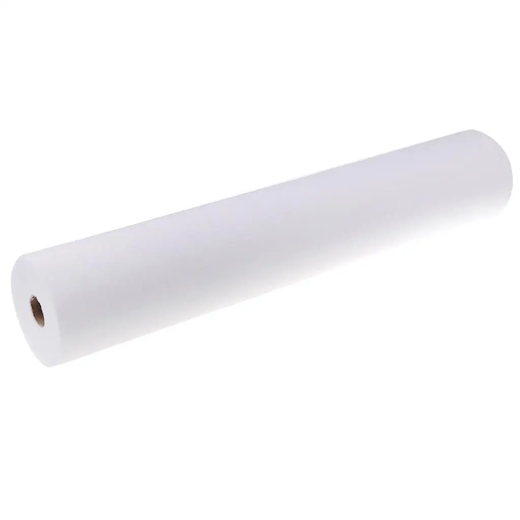 1 Roll (50pcs) Disposable Bed Sheets Waxing Table Covers Roll for Salon SPA Makeup White