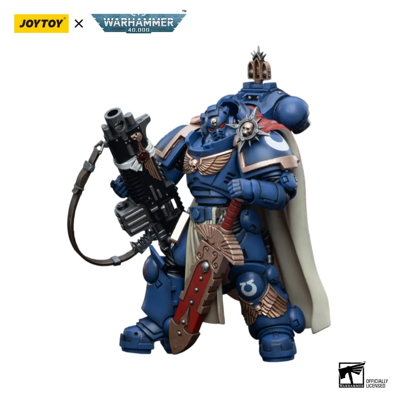 

Фигурка JOYTOY Warhammer 40000/40k: Капитан Ультрамаринов с тяжелой винтовкой Master-crafted Heavy Bolt, модель для коллекции, подарок, украшение