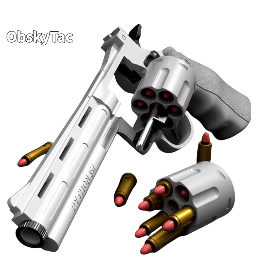 

ObskyTac ZP5 Revolver Pistol Launcher Safe Soft Bullet Toy Gun Weapon Model Airsoft Pneumatic Shotgun Pistola Kid Christmas Gift