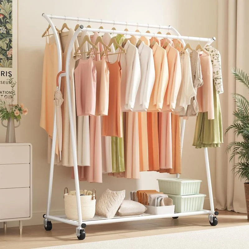 

【Summer Sale】RaybeeFurniture Clothing Rack Heavy Duty Clothes Racks for Hanging Clothes Portable nger Rack 69''H*52''W*20D''