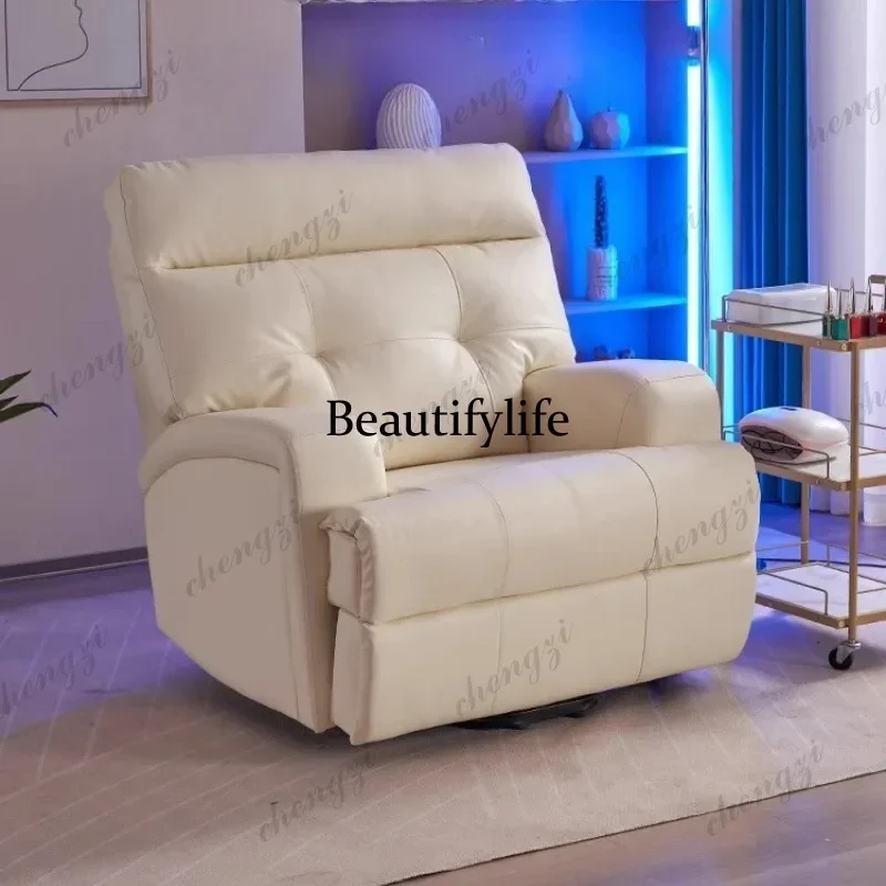 E136 Simple Modern Manicure Table Eyelash Extension Sofa Adjustable Lounge Chair Manicure Table Comfort Beauty Furniture