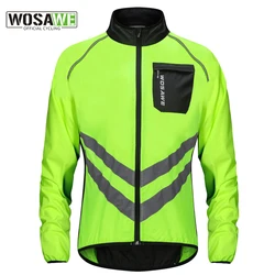 WOSAWE Cycling Rain Jacket High Visibility MultiFunction Jersey Road MTB Bike Bicycle Windproof Quick Dry Rain Coat Windbreaker