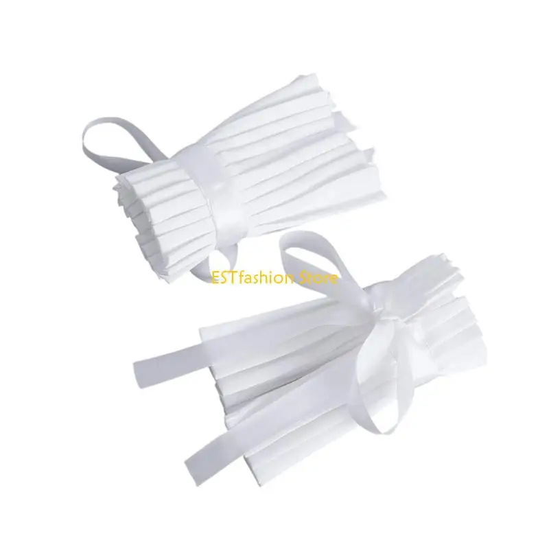 Y5GC غطاء ياقة قابل للفصل من القطن قابل للتنفس، أصفاد ناعمة من Flase Coloar، صديقة للبشرة لمناسبات المكتب والارتداء اليومي