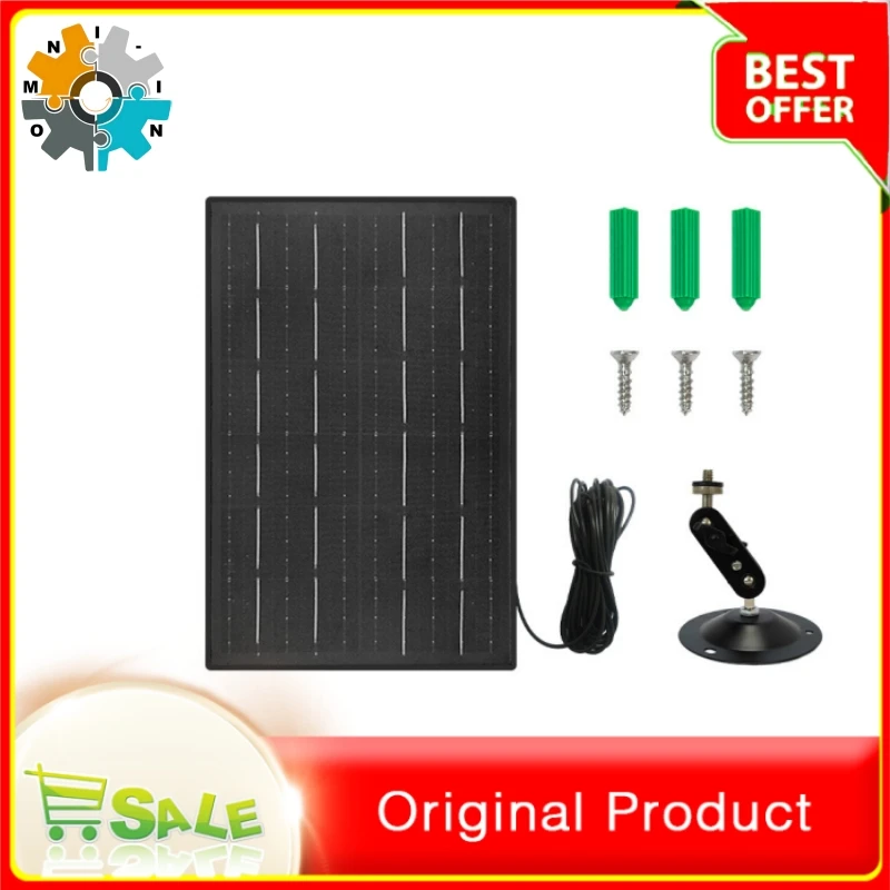 Panel solar omni-in de 10W, adecuado para monitoreo solar, ángulo ajustable