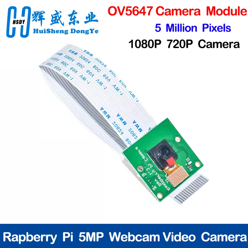 

Raspberry Pi 3 Model B+ Camera Module 1080p 720p Mini Camera 5MP Webcam Video Camera compatible for Raspberry Pi 2 Model B