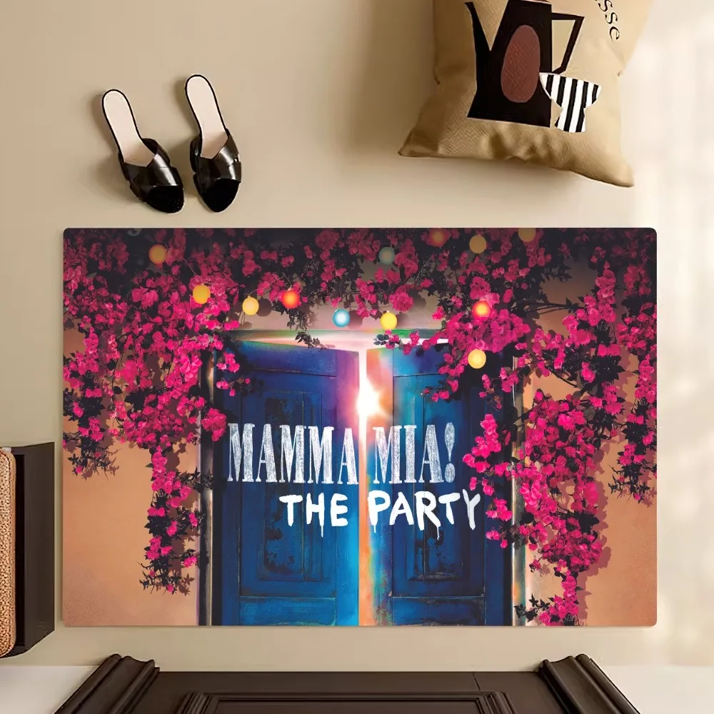 Film Musical Mamma Mia Floor Mat Bedroom Kitchen Door Bath House Super Absorbent Foot Non-slip