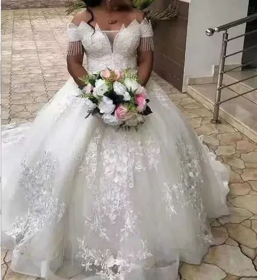Robe De mariée en dentelle pour femmes africaines, sur mesure, incroyable, 2023