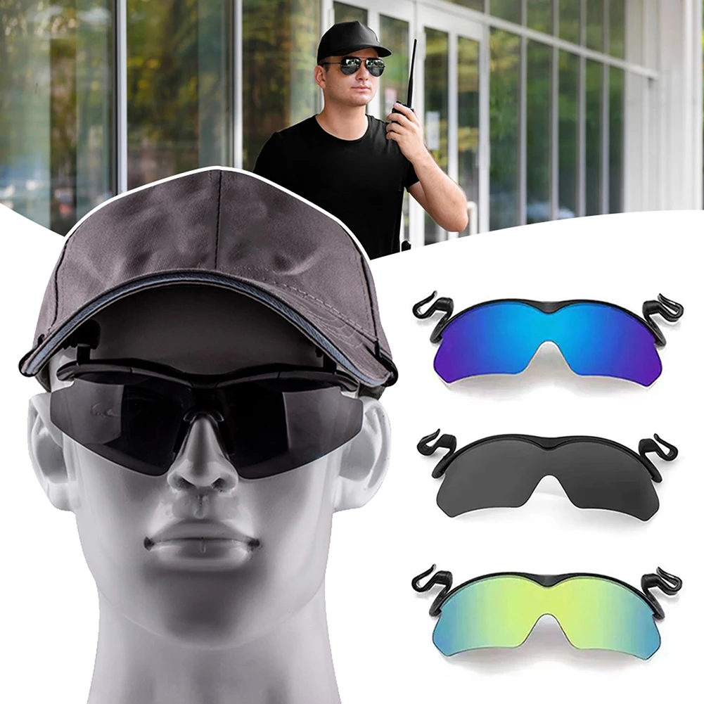 Swivels Adjustables Hat Clip Sunglasses Windproof UV Protection Sunglasses For All Season Daily Use