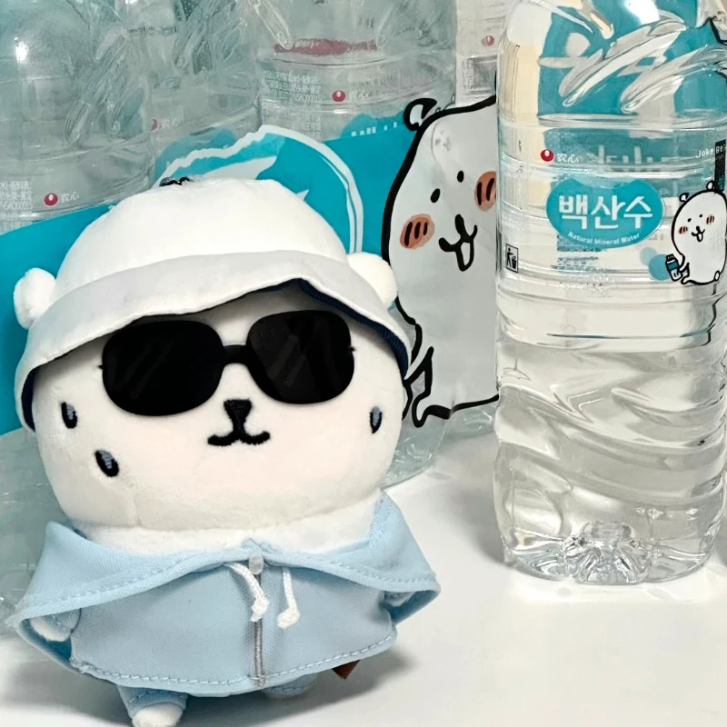 Cute Plush Doll Pendant Joke Bear Sunglasses Wearing Bear Muscular Ranch Bear Fanny Pack Bear Bag Hanging Decor Gift For Adults