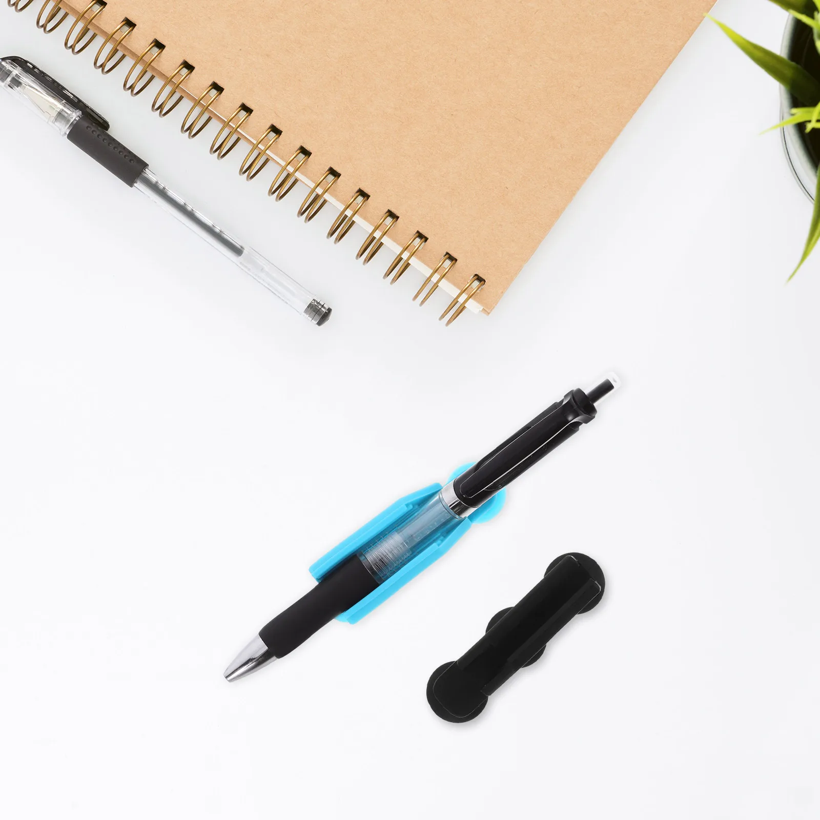 

3 Pcs Silicone Pen Holder Desk Pencil Gadgets Adhesive Clip Clipboard Silica Gel