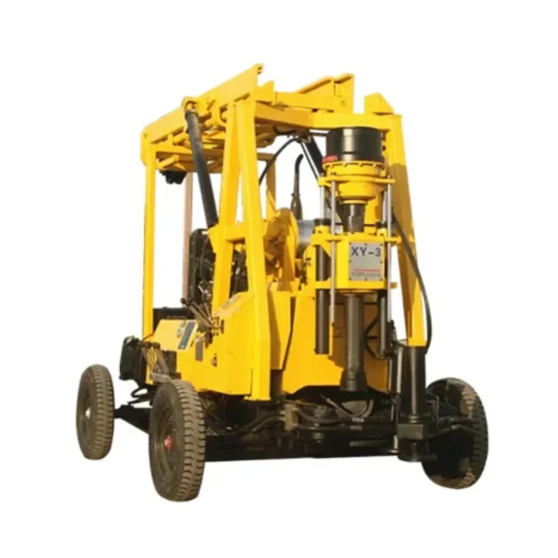 Machine for Water Well Drilling Cheap Underground Trailer Mounted Deep Borehole Hydraulic Geology Core Drilling Machine