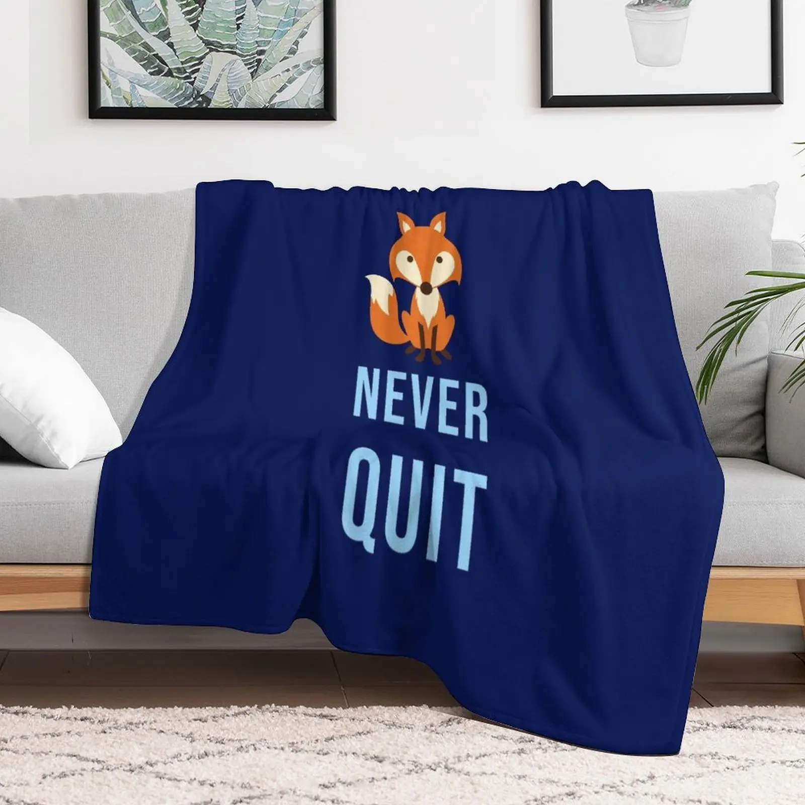 Foxes never quite - Leicester Throw Blanket bed plaid Quilt Thermal Loose Blankets