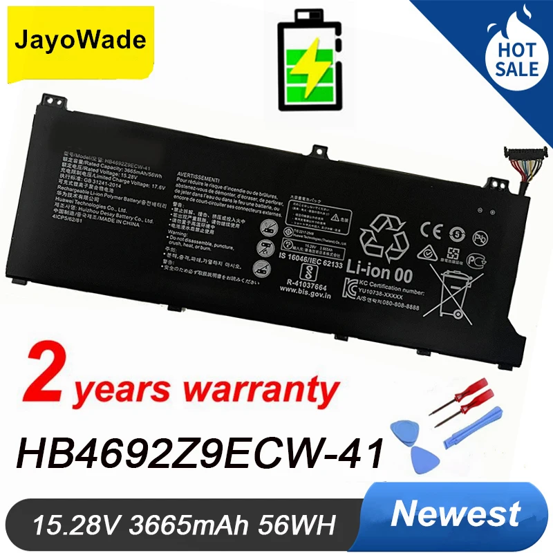 

HB4692Z9ECW-41 New Laptop Battery For Huawei MateBook D14-53010TVS Magicbook 14 HB4692Z9ECW-22A NBB-WAH9P NBL-WAQ9H WFH9 WFQ9