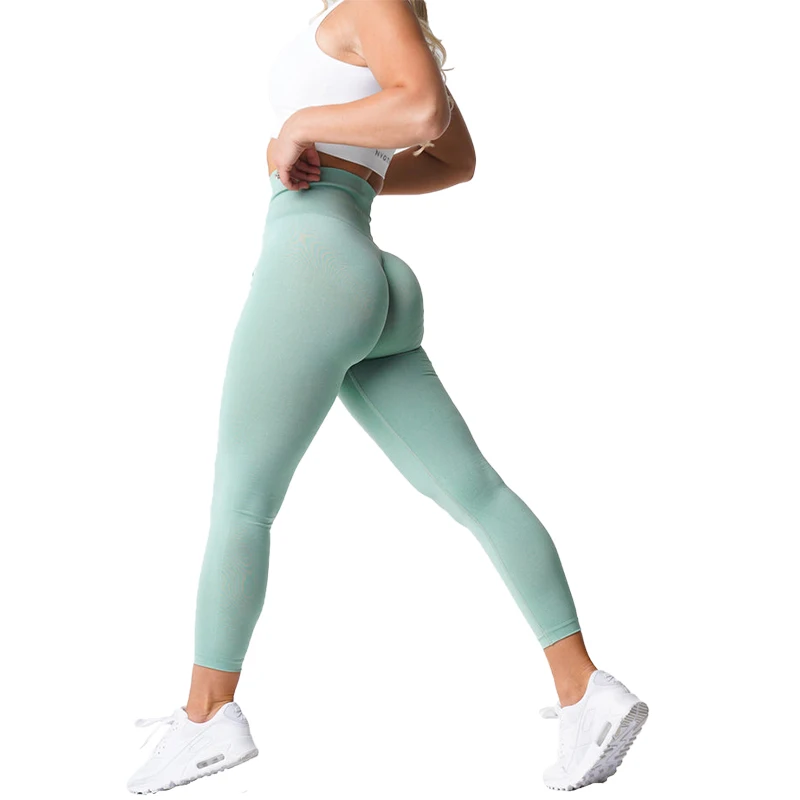 Nvgtn-mallas sin costuras de LICRA para mujer, pantalones cortos elásticos para Fitness, transpirables, para ocio y deportes