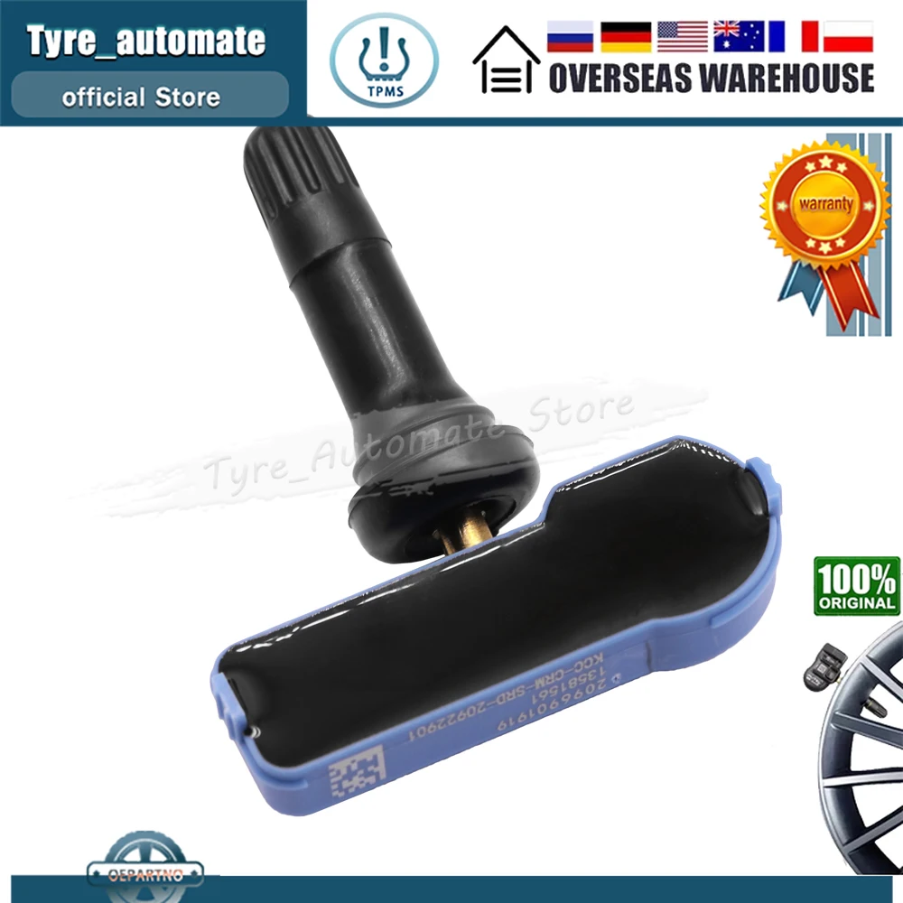 Sistema de control de presión de neumáticos TPMS para Opel Corsa E Adam, Vauxhall, Chevrolet, 2014 MHz, 2019-433, SENSOR de neumáticos 13581561