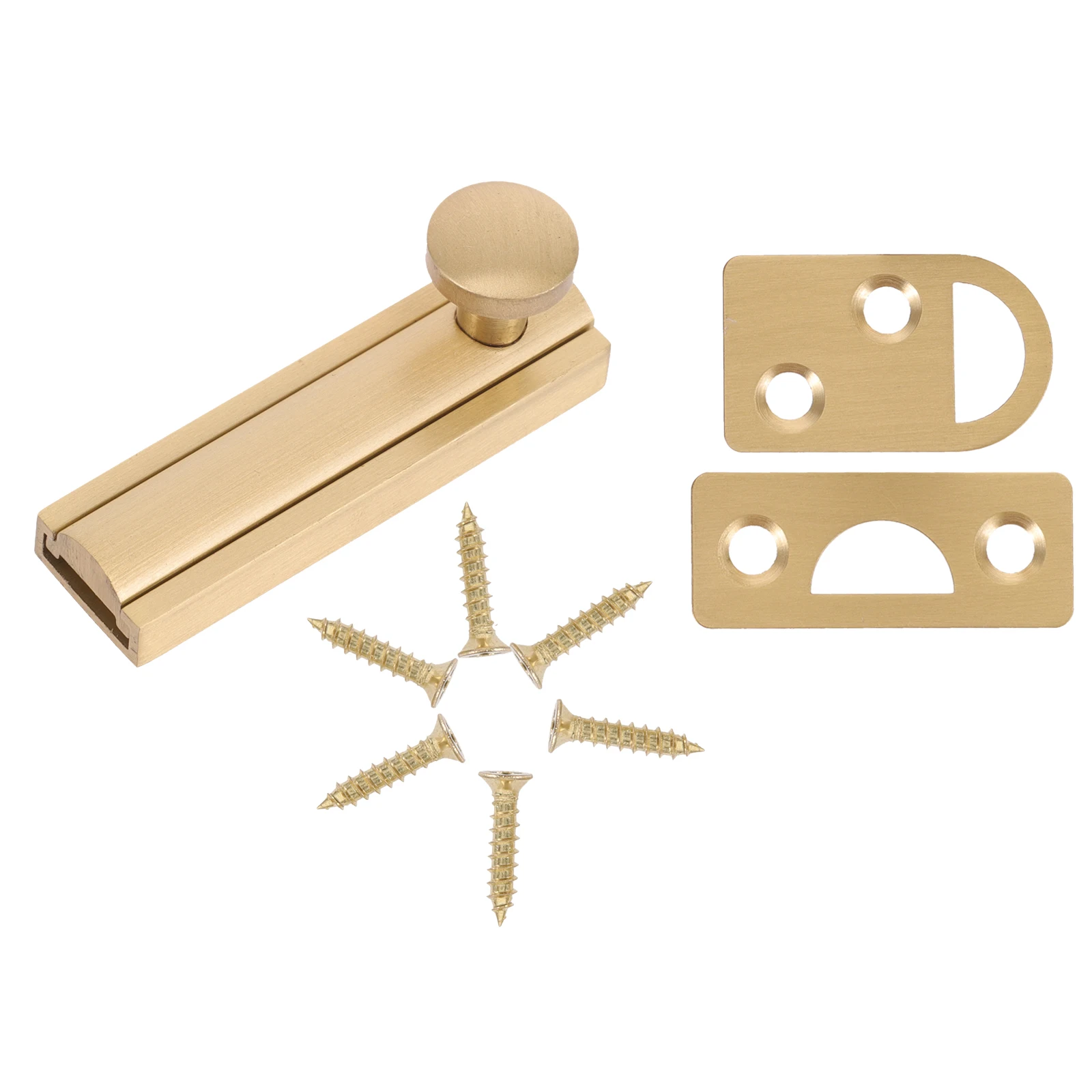 

Door Latch Clasp Sliding Double Locks 2 Inch Flush Bolt 50MM Travel 11MM Sturdy Iron Bedroom Kitchen Door Hardware Window Decor