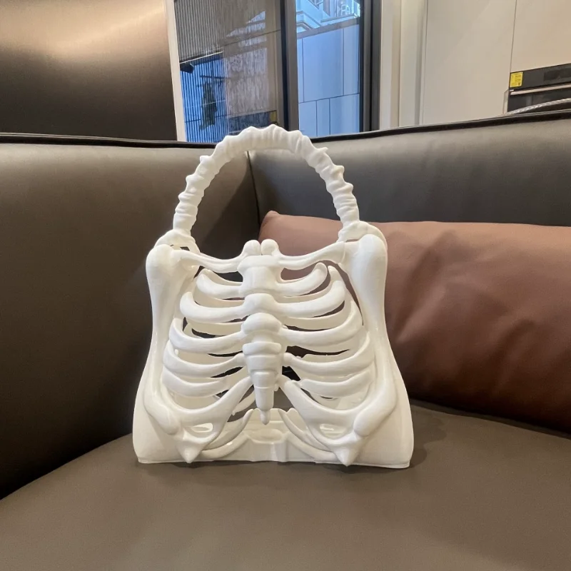 

Creative 3d Skull Handbag Niche Design Halloween Funny Ladies Handbag Unique Role Play Diy Shoulder Bag New Holiday Horror Props