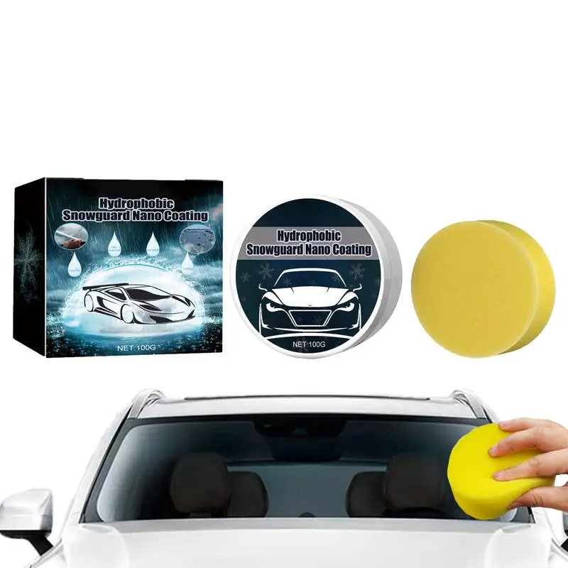 Glass Hydrophobic Cream 100g Hydrophobic Water Resistant Glass Paste Winter Riding Necessities For Windshields Rearview Mirrors