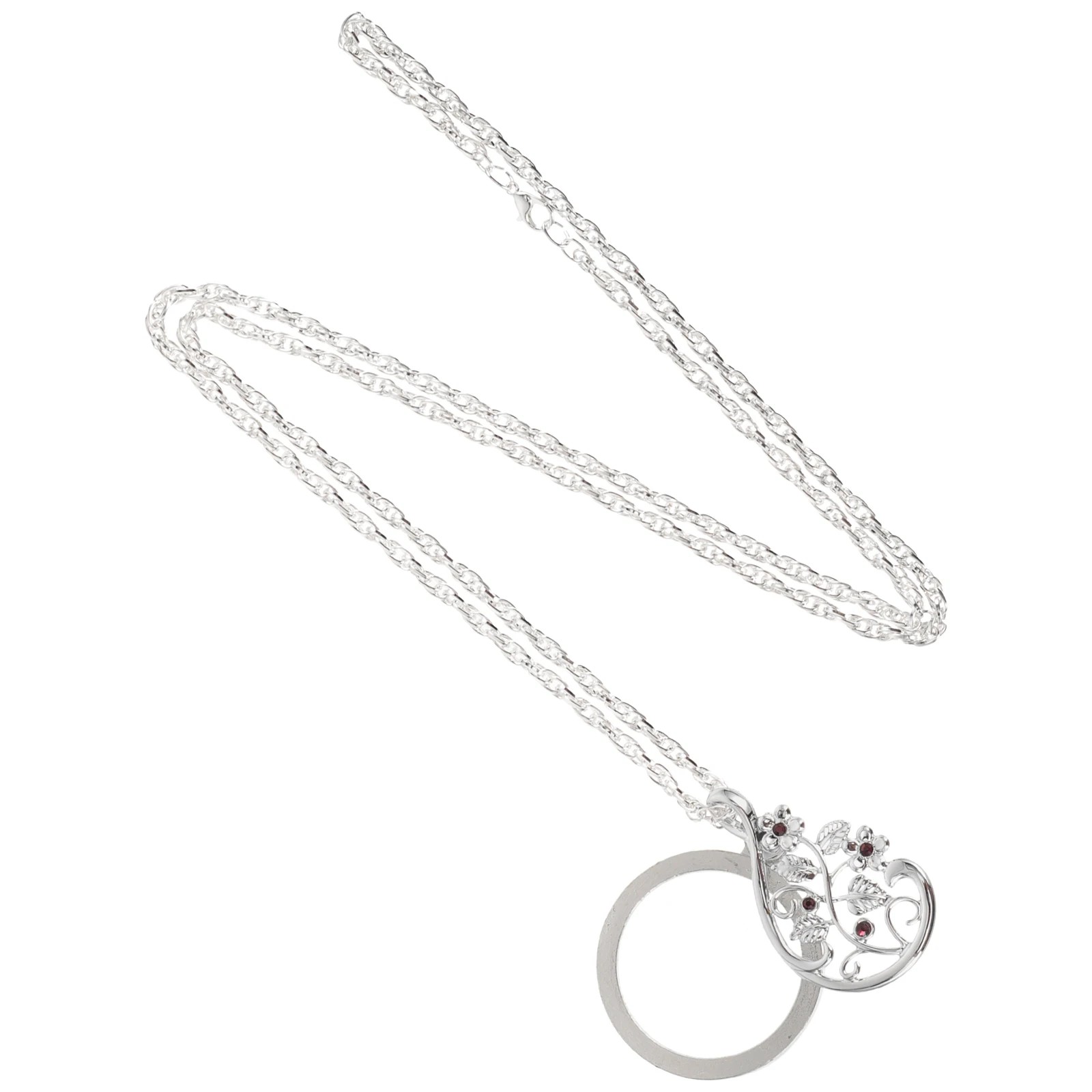 

Magnifying Glass Necklace Reading Lens Women Magnifier Pendant Fashion Durable Premium Material Charm Appearance Suitable Any