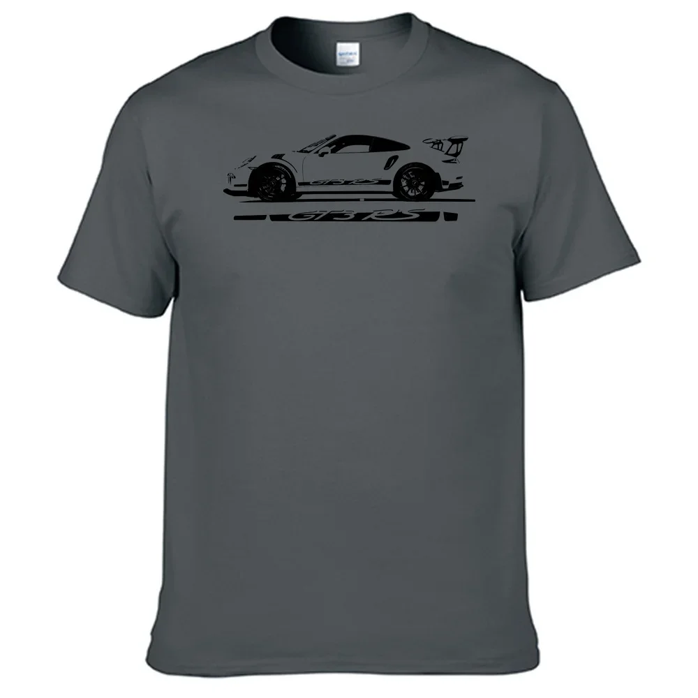 T shirt RS-Porsche T Shirt 100% Cotton Short Sleeve Tops Sales N04