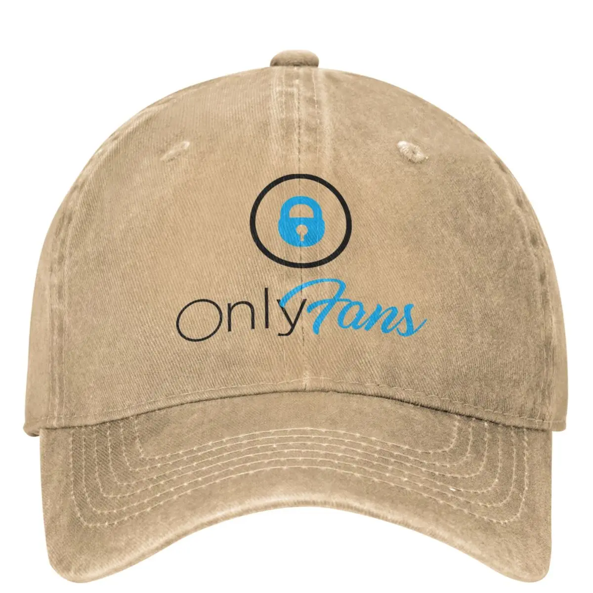 Unisex Onlyfans Baseball Cap Retro Distressed Denim Washed Only Fans Logo Sun Cap Adjustable