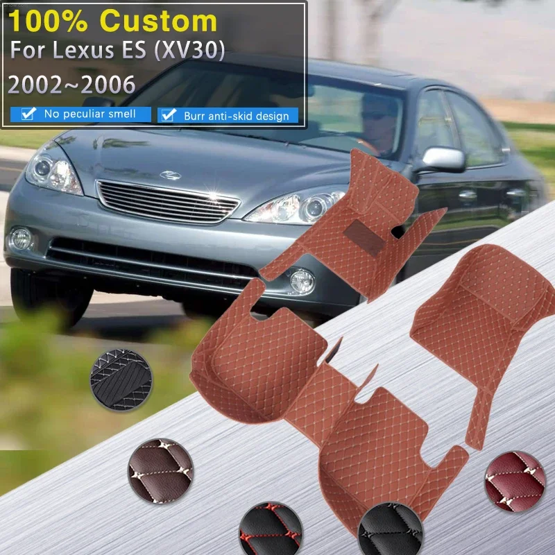 

3D Car Floor Mats For Lexus ES ES300 ES330 Toyota Windom XV30 2002~2006 Rugs Waterproof Carpet Luxury Leather Mat Car Accessorie