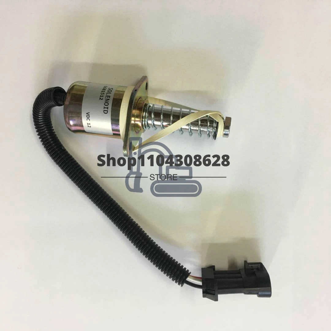 

681512 6681512 12V Fuel Shut Off Stop Solenoid 6690563 for Bobcat S70 S100 S130 S150 S160 S175 S185 S205 S220 Stop Solenoid New