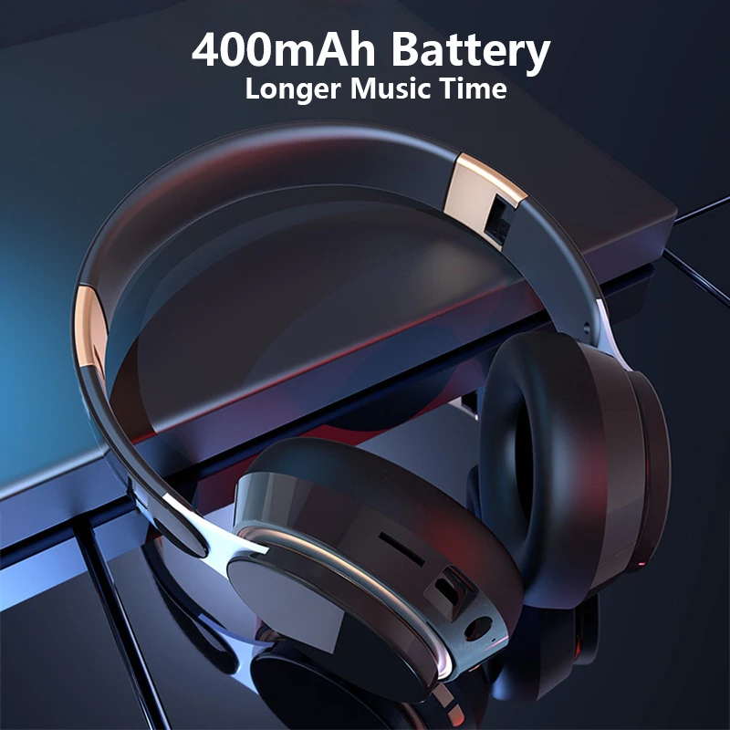 DISOUR Original T7 Wireless Headphones BT 5.0 Headset Foldable Stereo Adjustable Earphone With Mic for Phone Pc TV Xiaomi Huawei