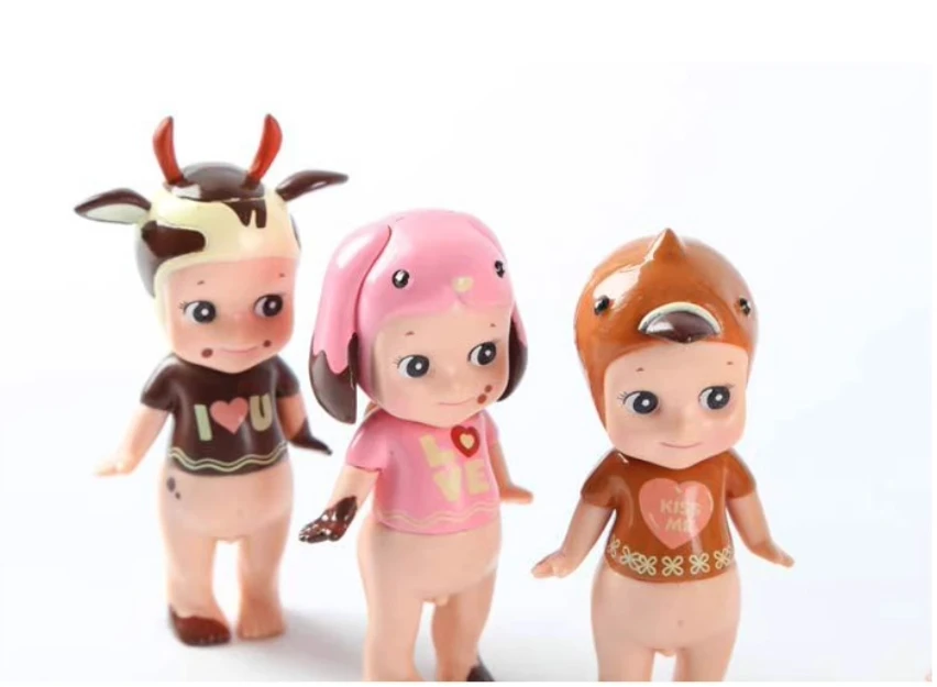 6pcs/ a lot  Animal Angel Series Angel Baby Dolls Mini FigureToys
