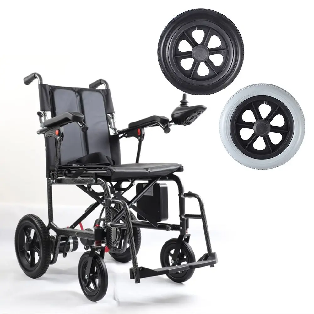 12Inch Shopping Cart Wheels Wear-resistant Anti Slip Travelling Trolley Caster Replacement Wheelchair Rear-wheel Castor