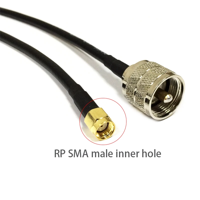 

RP SMA Plug Socket To UHF Male PL259 RG58 Pigtail Cable 50cm/100cm For Wireless Router Wholesale