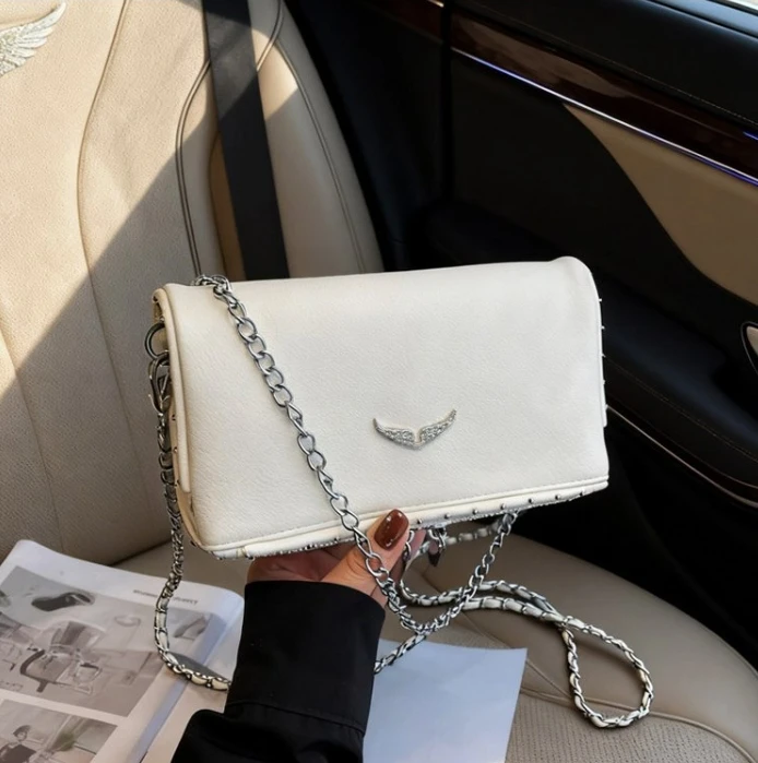 

Новая женская сумка ZV на цепочке со стразами - винтажная повседневная сумка-конверт для повседневной носки