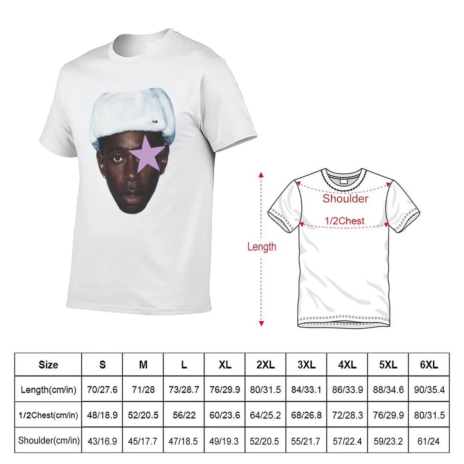 Tyler Star T-Shirt man t shirt summer t shirts for man graphic funny printed t shirts for man T-shirt