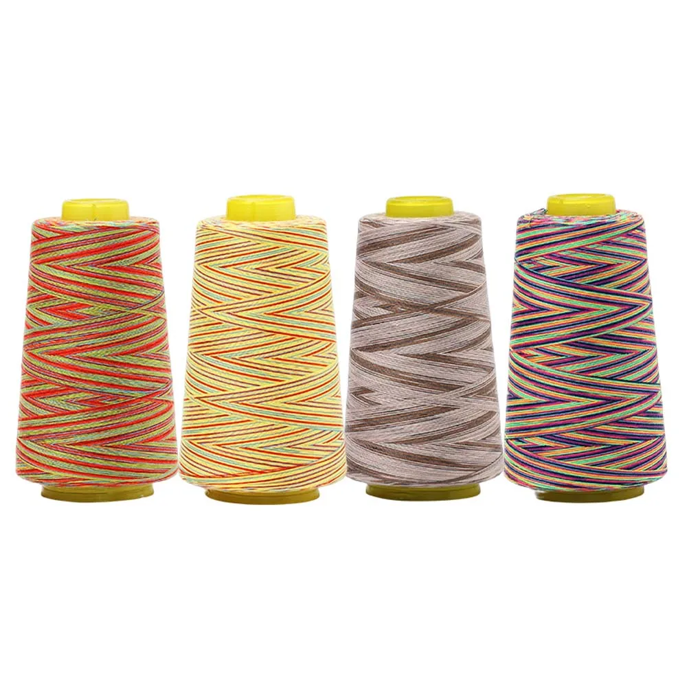 1Pcs 402 Sections Dyeing Color Thread 3000 Yards 2742 Meters Cross Stitch Multicolor Polyester Sewing Thread Embroidery Thread