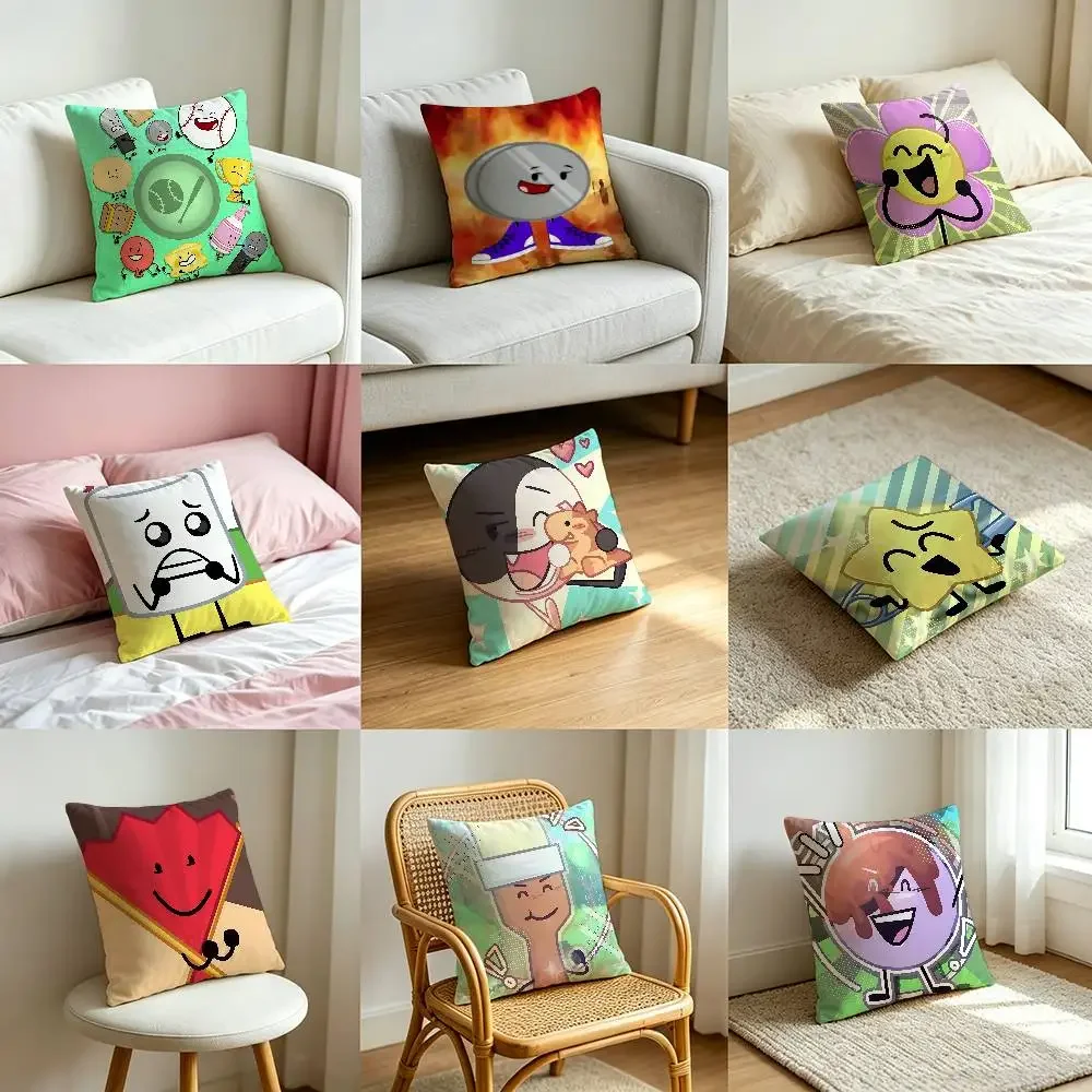 Funny A-Inanimate Insanity-S Customizable Square Pillowcases, Stylish And Soft, Perfect For Beds, Cars, And Sofas.