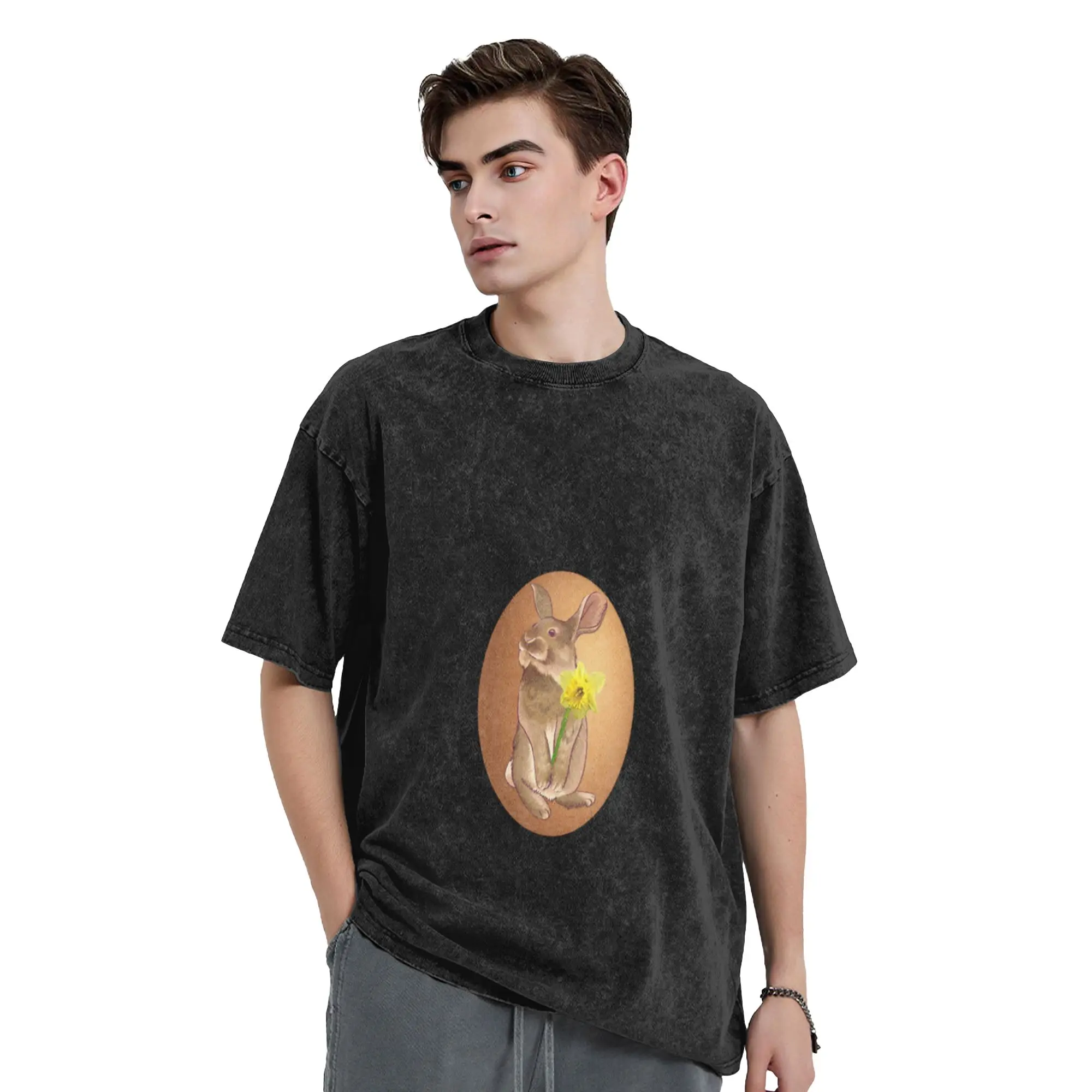 Easter Bunny Classic Cool A T-Shirt Oversized Short Sleeve Men's Women's Cotton Tees Tops