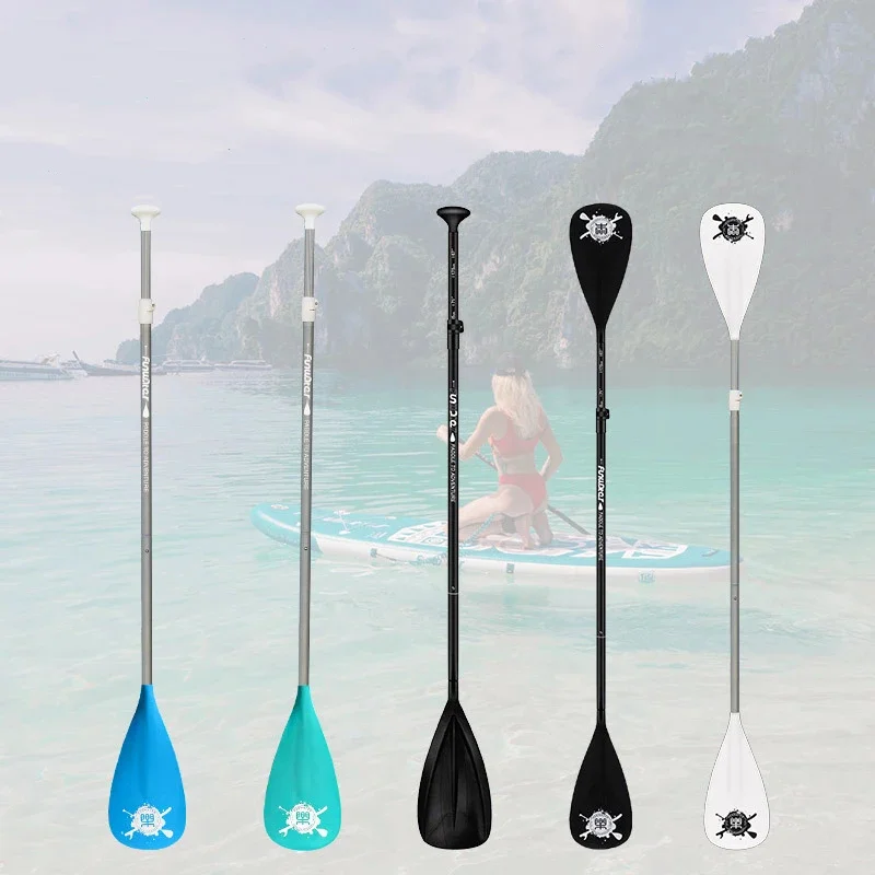 

Free Shipping 210cm SUP surfboard paddle aluminum alloy double head slurry Retractable and removable slurry water sports