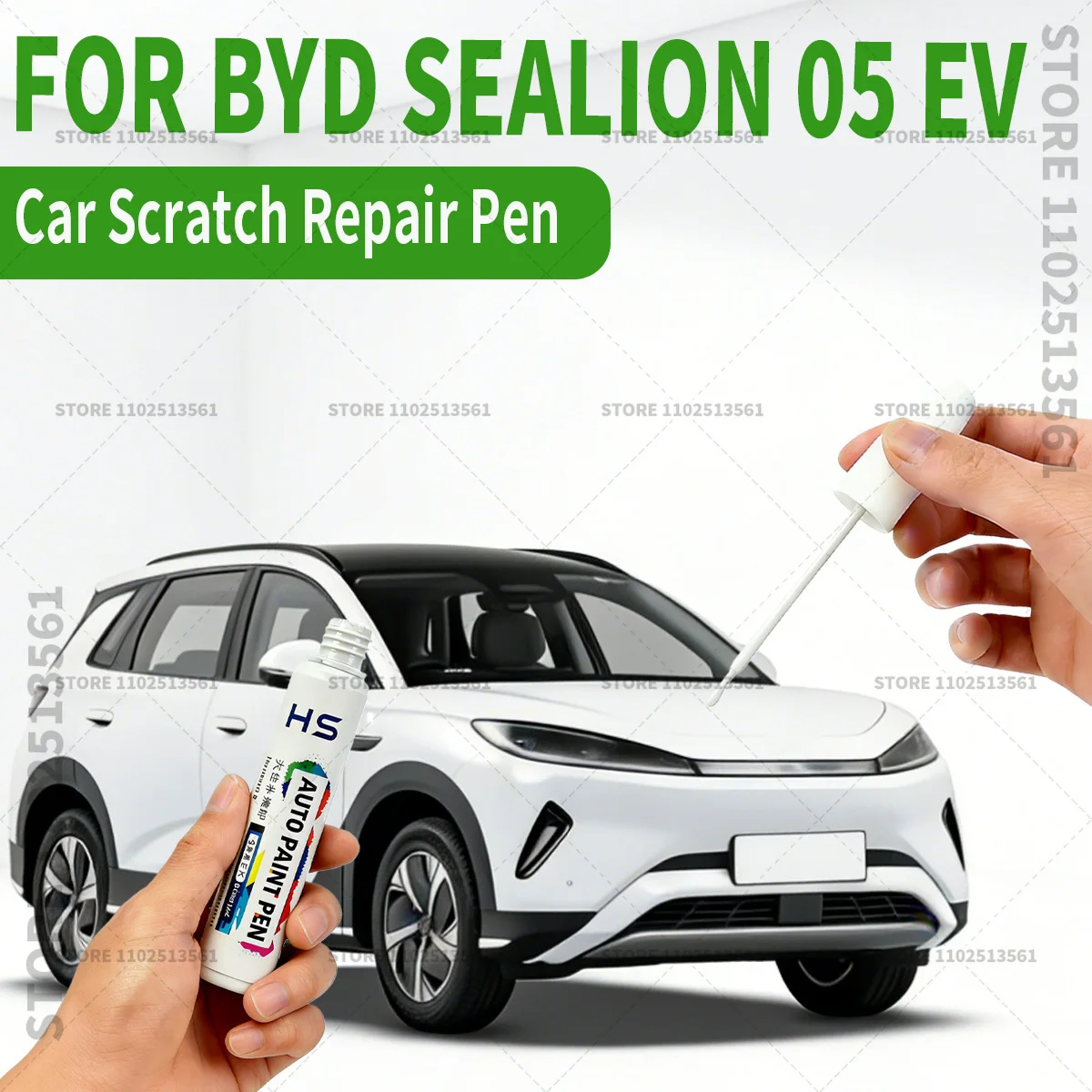 

Ручка-корректор для ремонта лакокрасочного покрытия автомобиля BYD Sealion 05 EV 2025-2026, средство для удаления царапин, аксессуары для авто DIY, серый, зеленый, теплый белый, HBG