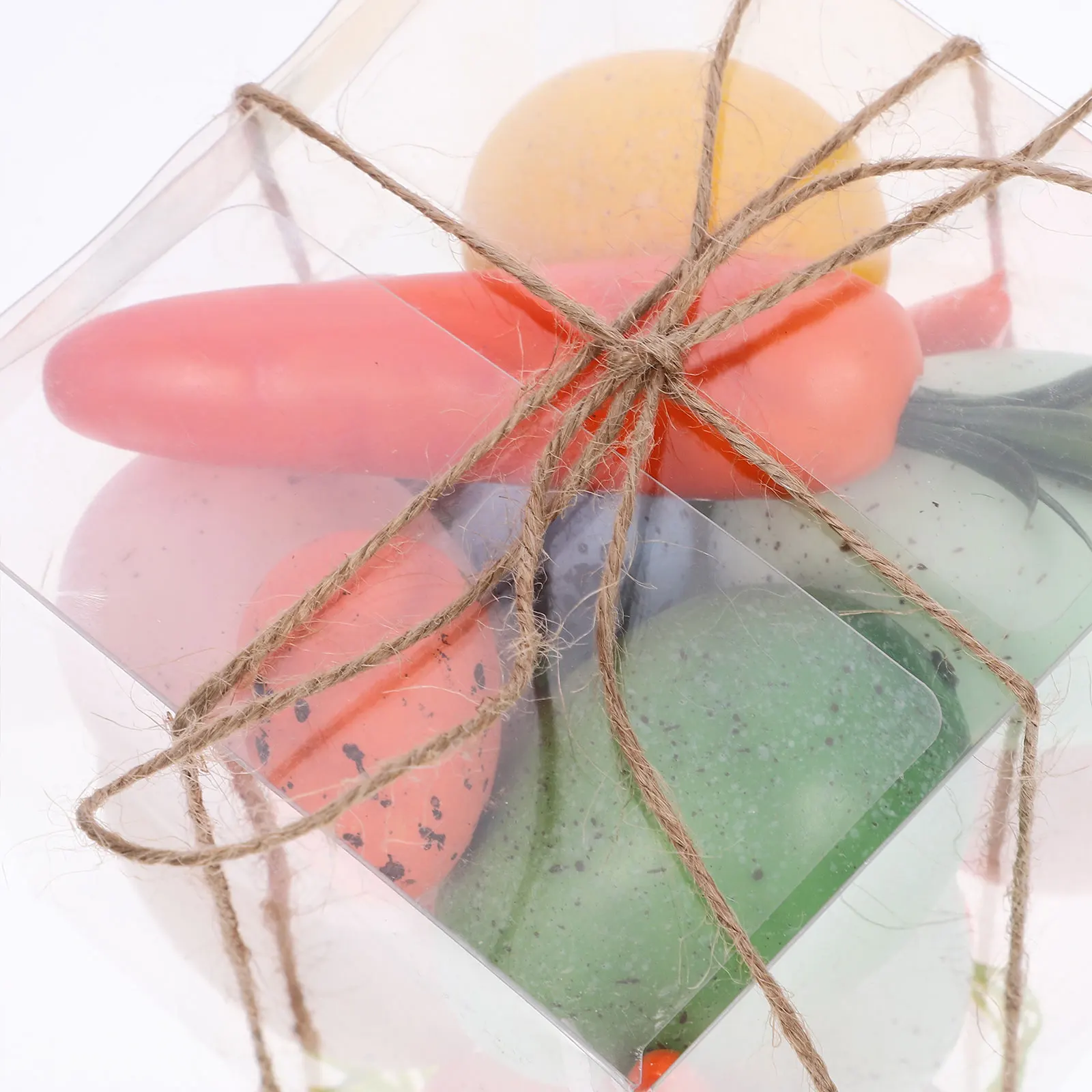 

1 set Easter Egg Decorations DIY Foams Carrot Radish Props Lightweight Festive Home Party Wedding Adornment Simulated Egg Toy