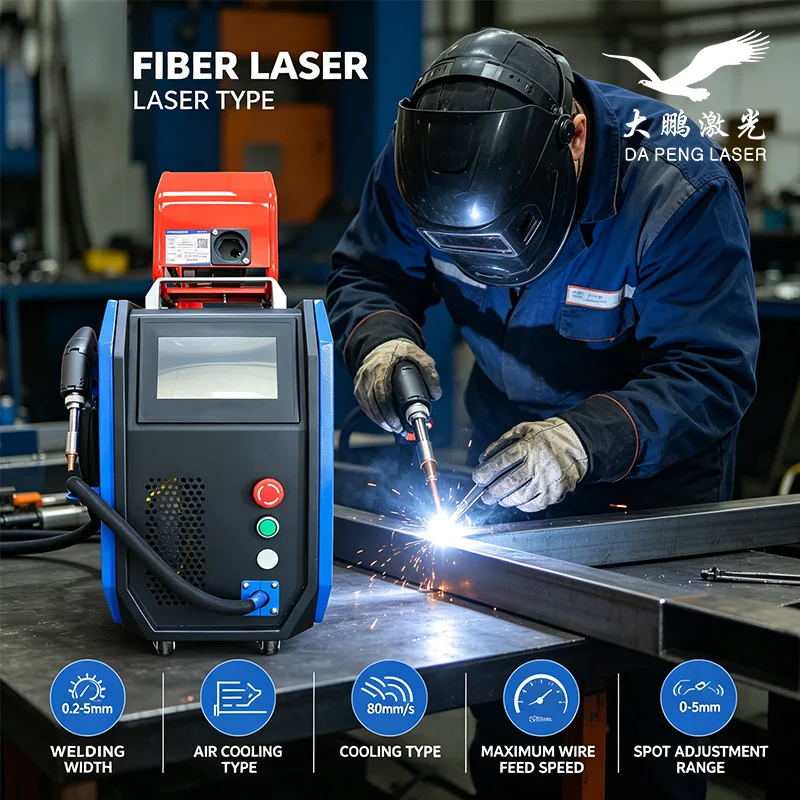 Laser Welding 1500W Air Cooled 4 in 1 Handheld Fiber Laser Welder Cleaner Cutter Portable