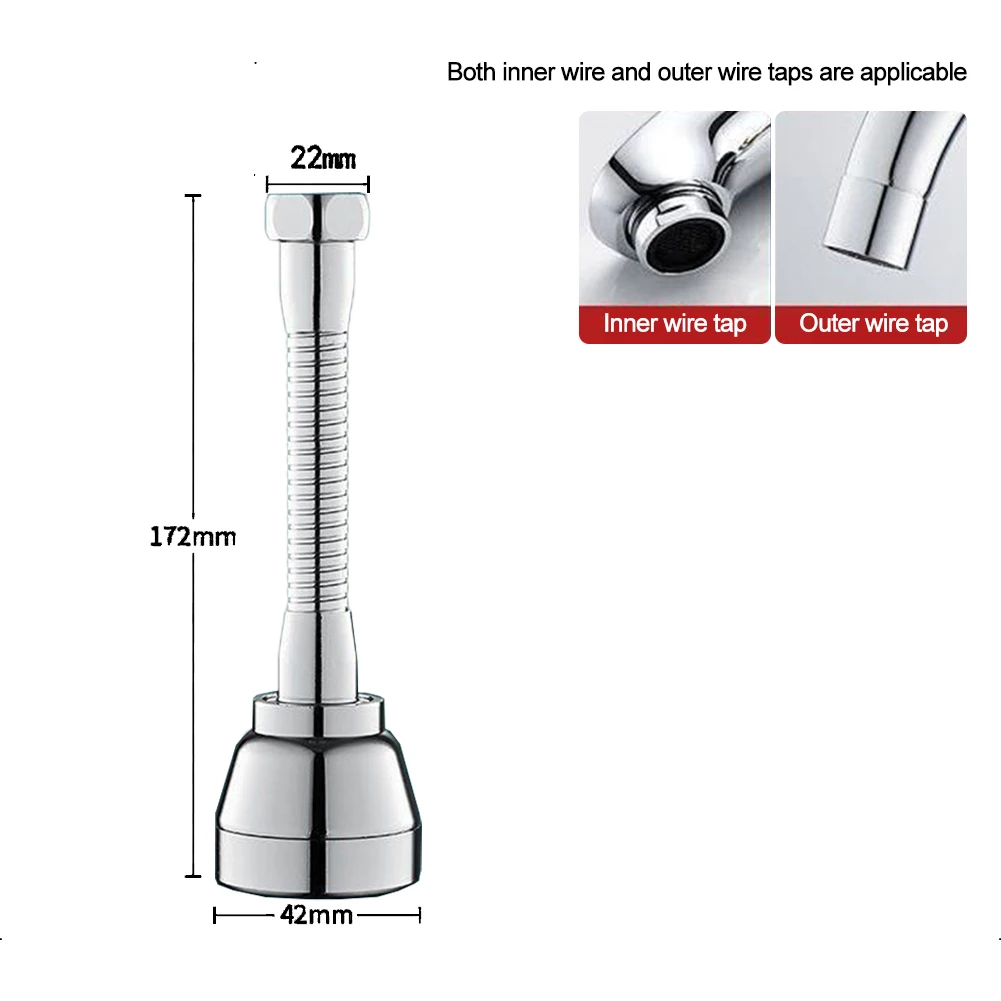 

Мочание посуды Легкая очистка Удлинитель смесителя высокого давления Простая установка смесителя Вращающаяся на 360 градусов головка смесителя, как показано на рисунке