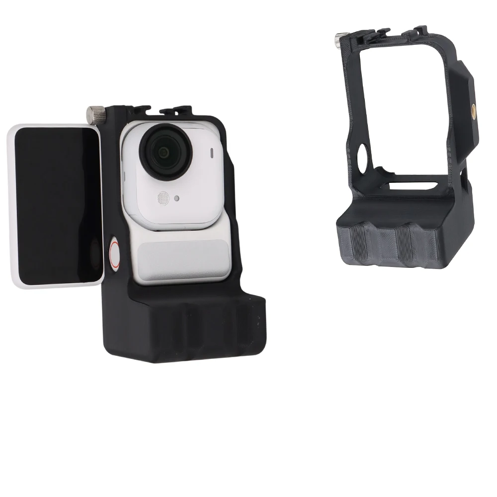 

Ergonomic Grip Holder for Insta360 Go Ultra,Modified Grip Handle Stand with Auxiliary Shooting Buttons, Bracket Case for Camera