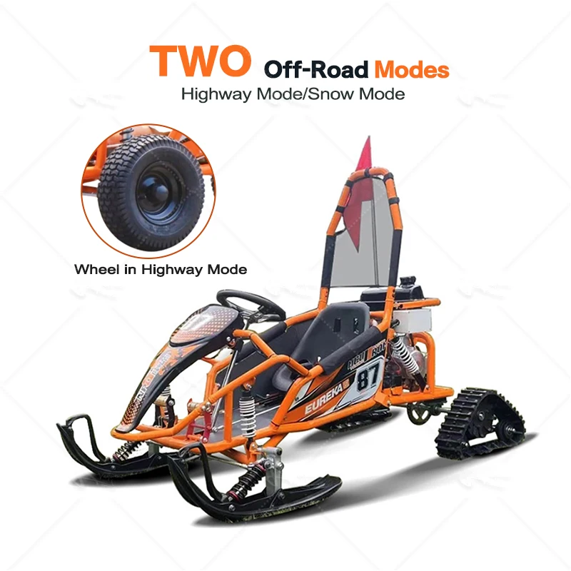 Certificato CE economico di buona qualità Motoslitta per bambini Motoslitta Catena per bambini Go Kart da corsa elettrico professionale alimentato a gas