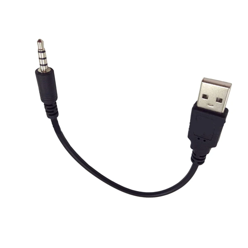 20cm USB male to 3.5mm audio cable Quadrupole audio body data cable for efficient audio transfer High quality conversion line B6