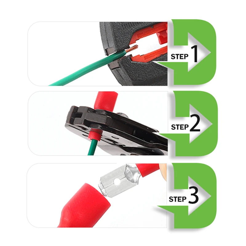50PCS(25 Set) FDD/MDD 6.3mm Terminal Female+Male Spade Insulated Electrical Crimp Terminal Connectors Wiring Cable Plug