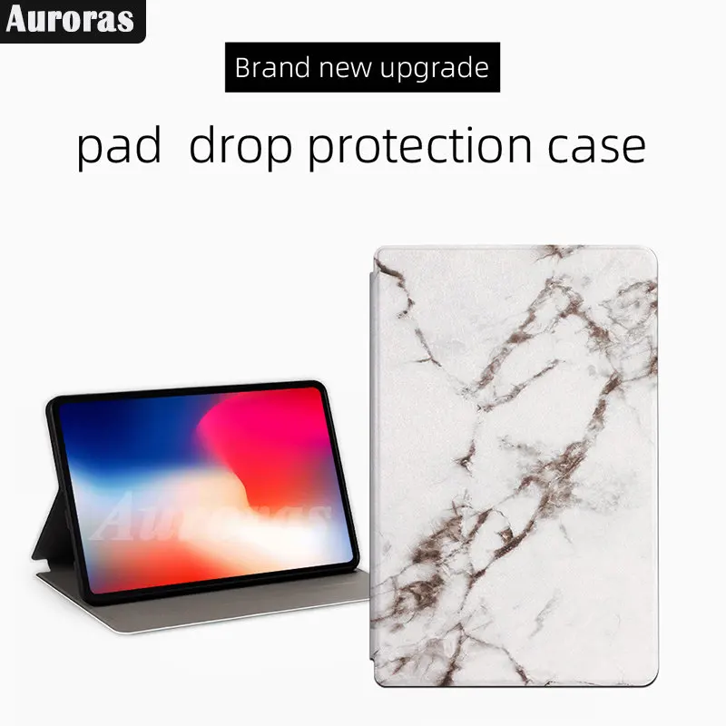 Auroras For Samsung Galaxy Tab S6 10.5 inch Retro Marble Silk Flip Case Starry Sky Pattern For SM-T860 Flip Shockproof Cover