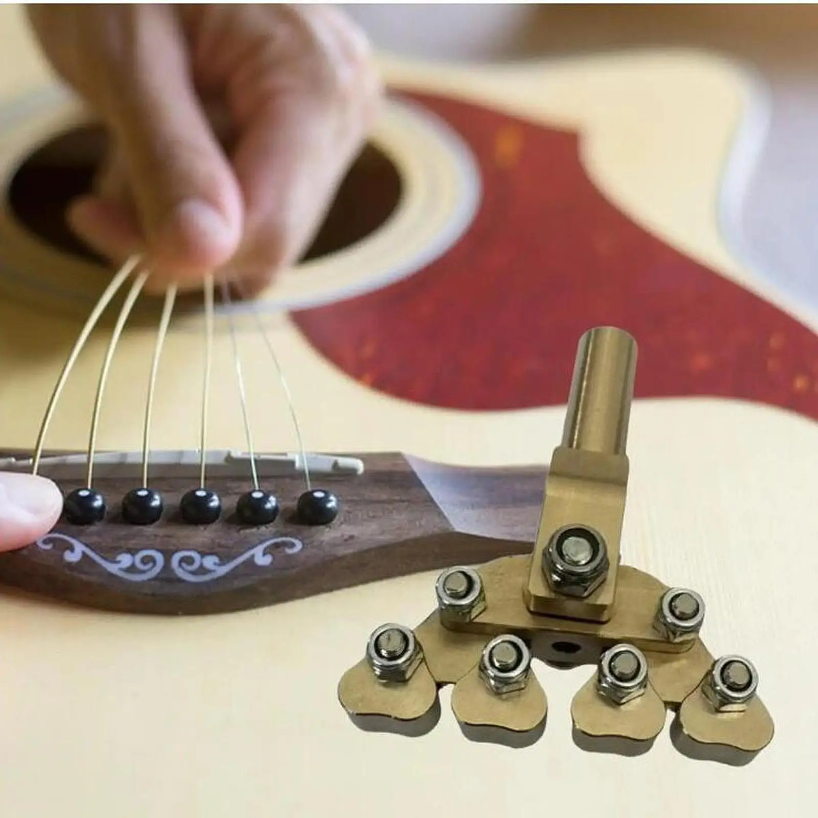 

Electric Instruments Fret Press Guitar Fractal Pusher for Curvature Acoustic