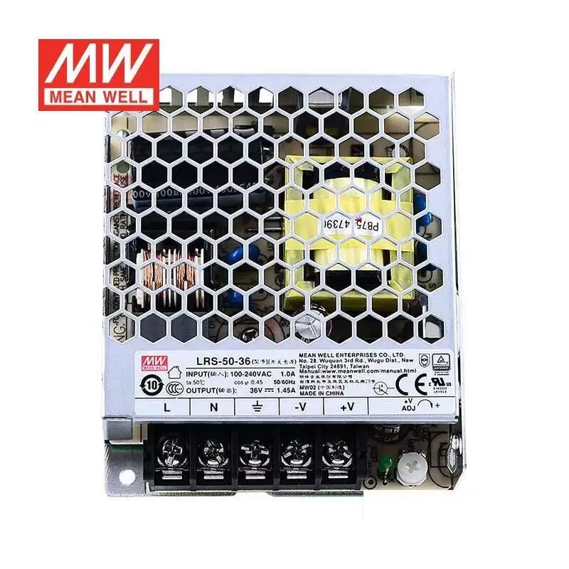 Taiwan Mean Well LRS-50-36  O/P +36V1.45A   Single Output Switching Power Supply AC-DC LED Driver Brand New Original