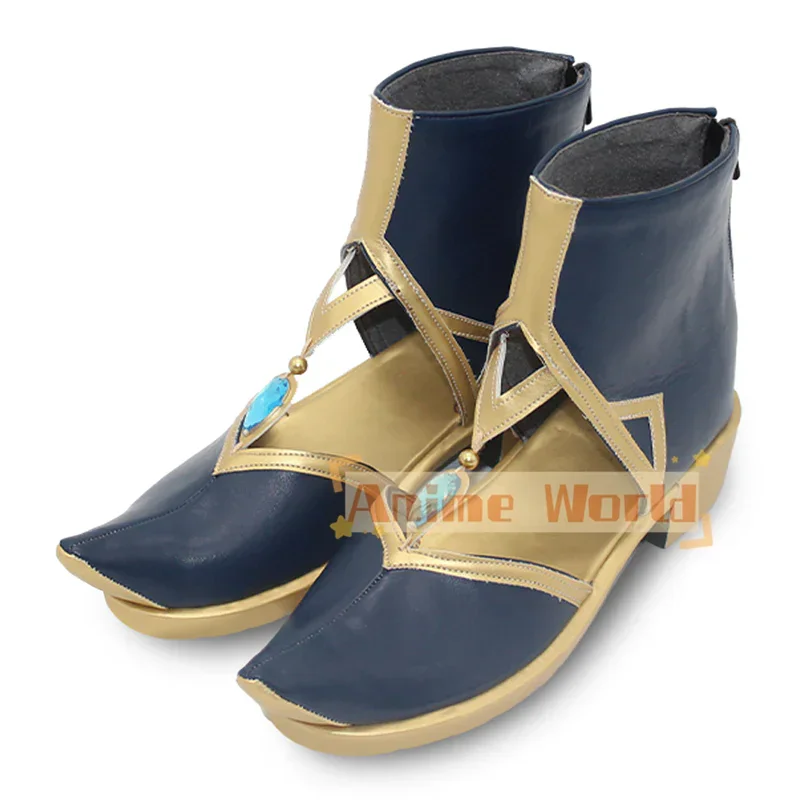 Genshin Impact Kaeya Sailwind Shadow Nuove scarpe cosplay in pelle Stivali di carnevale di Halloween realizzati su misura